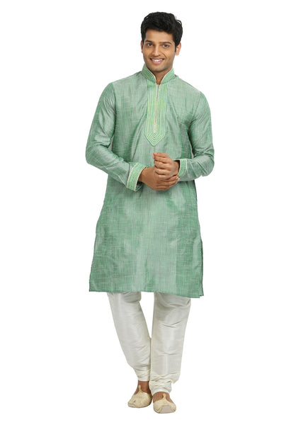 Groomsmen Aquamarine Kurta Pajama Set Saris and Things