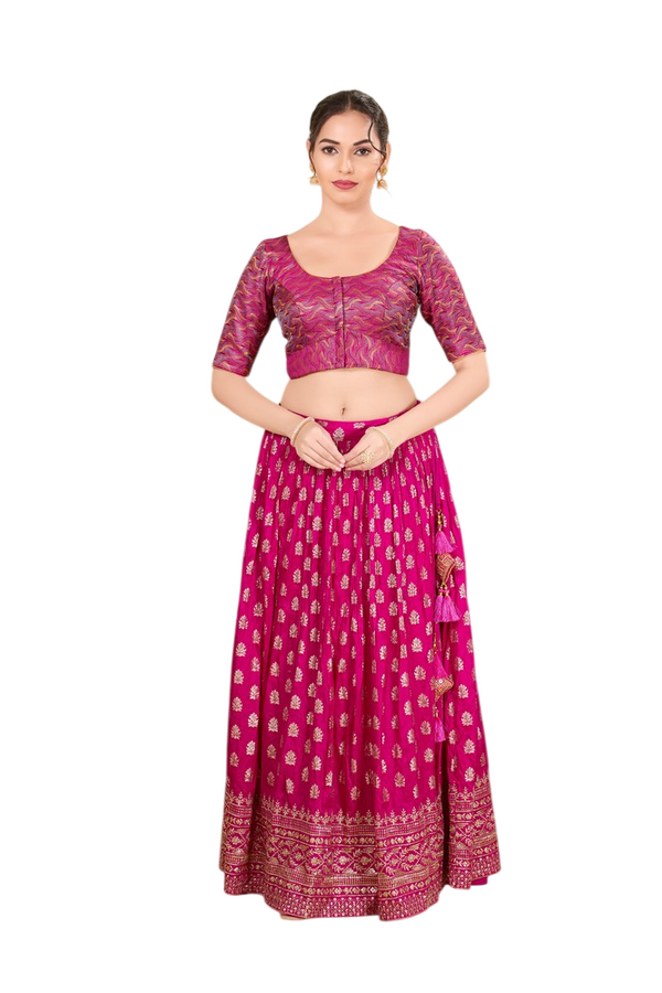 Radiant Fuchsia Lehenga Set With Dupatta –SNT-LV0017