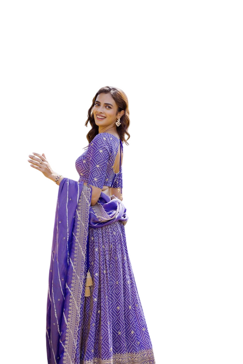 Modern Perfect Purple Lehenga-SNT-LV002