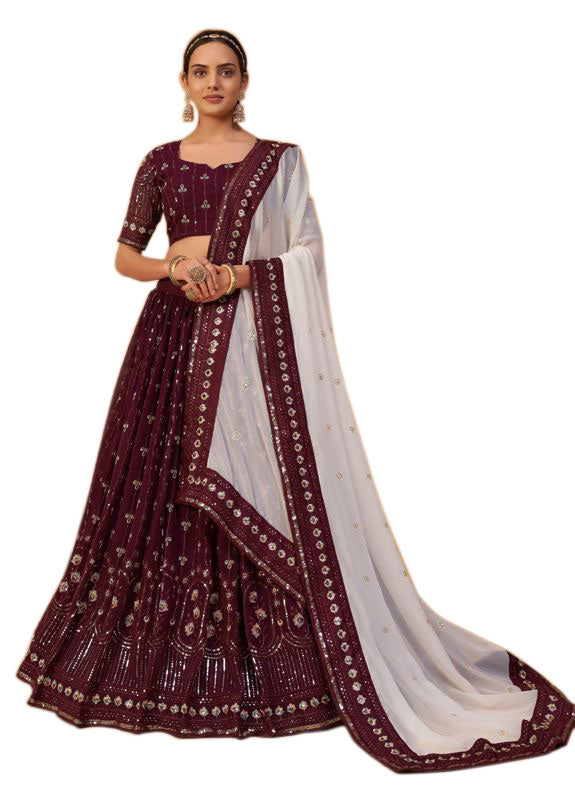 Imported Wedding Wear Suit In Maroon Color