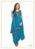 Sky Blue and Gold Festive Patiyala Suit