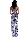 Jovani Multi Sequin Strapless Prom Jumpsuit Dress