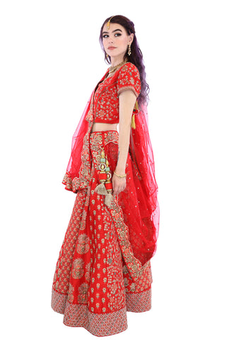 Buy BIBA Printed Collar Neck Polyester Women's Lehenga Choli Set | Shoppers  Stop