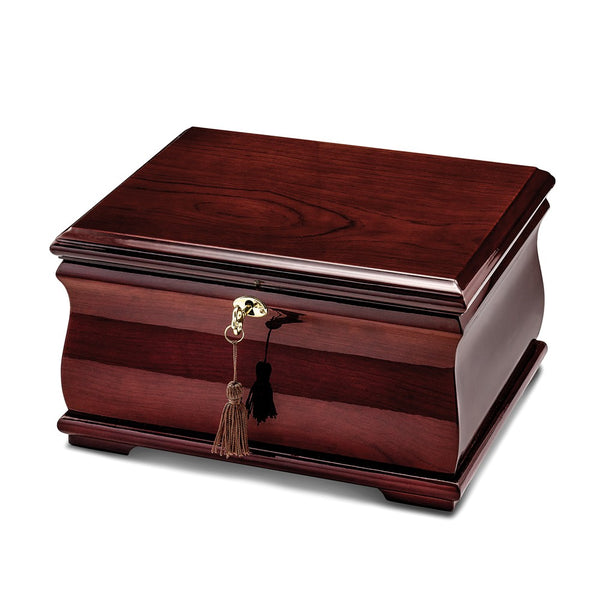 Lux by Jere Poplar Veneer High Gloss Finish Locking Memorial Box