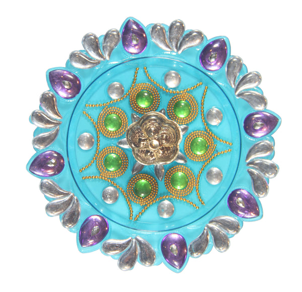 Hand-Crafted Puja Thali / Raksha Bandhan Thali Rakhi Thali with Rakhi ...