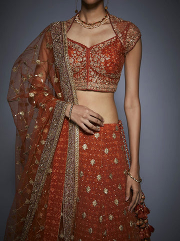 Silk bridal lehenga choli (Beige) in Hyderabad at best price by Ritu Kumar  - Justdial