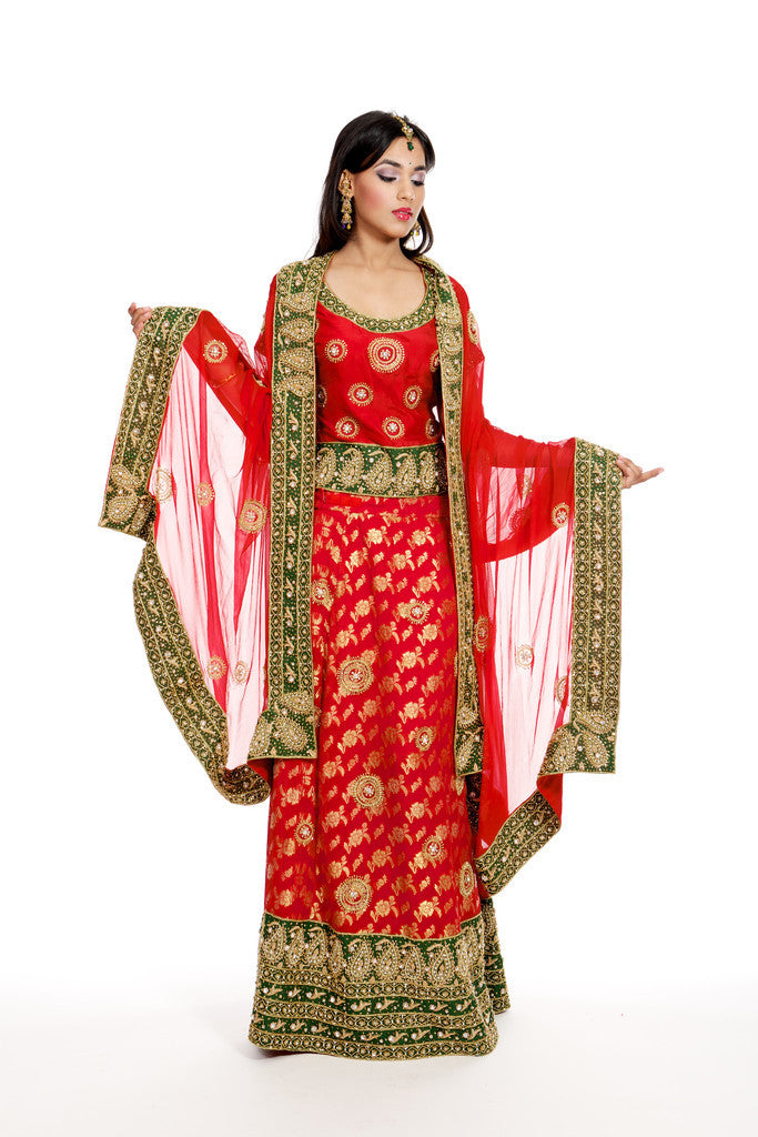 Luxury Designer Pure Silk Bridal Lehenga Choli For Women India & USA –  Sunasa