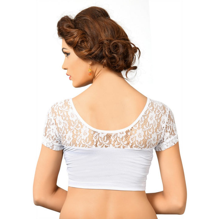 COOL WHITE Saree Shapewear for Women with lace Shorts - Body
