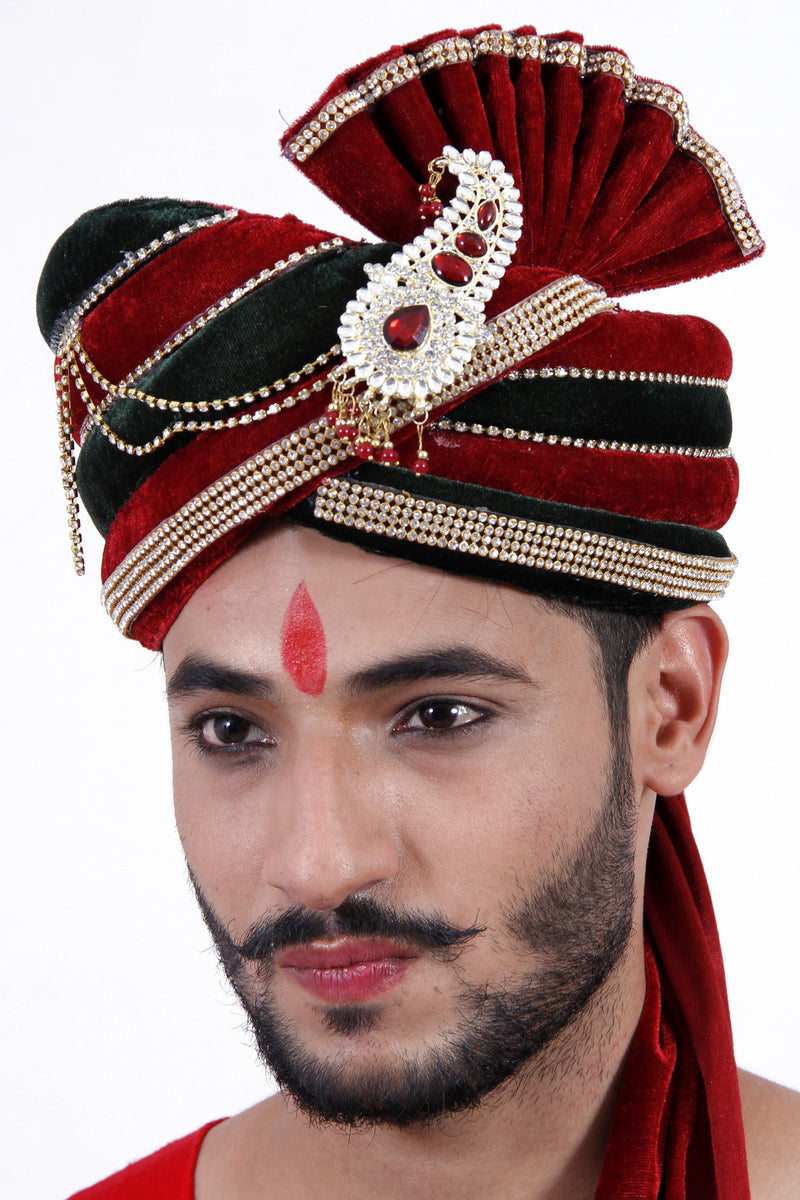 Red good Wedding turban | safa for Indian wedding | Royal wedding safa turban, Barati turban & exclusive wedding collection