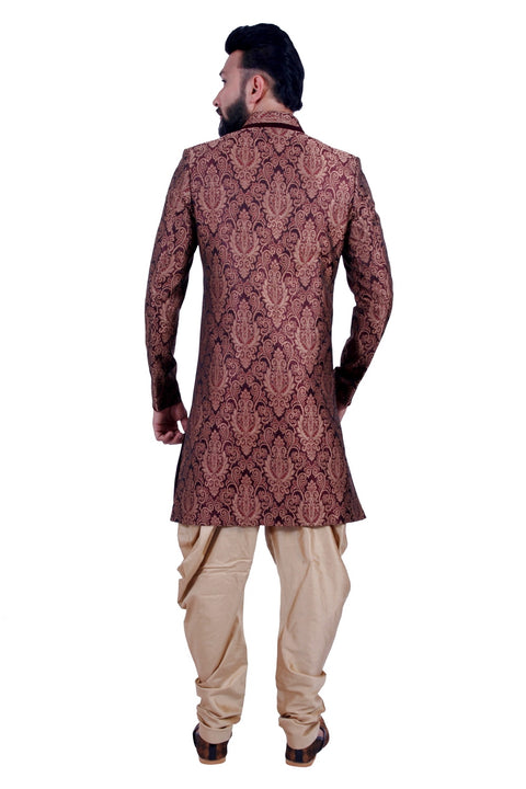 Dashing purple silk indowestern - G3-MIW7581 | G3fashion.com | Indian groom  wear, Groom dress men, Purple jacket