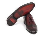 Paul Parkman Men's Wingtip Tassel Loafers Bordeaux Shoes (ID#WL34-BRD) Size 13 D(M) US